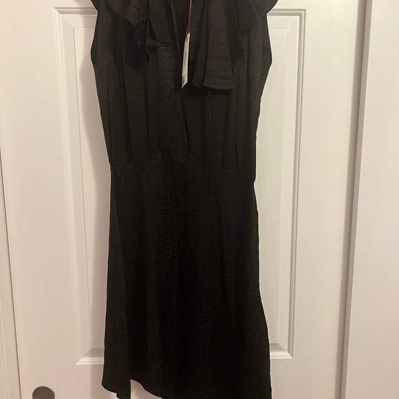 NWT Zadig and Voltaire Racky Silk Jacquard Midi Dress in Dark Chicolate - Picture 11 of 11